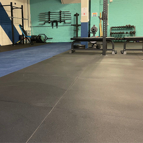 Rubber gym floor tiles - floor, heavy