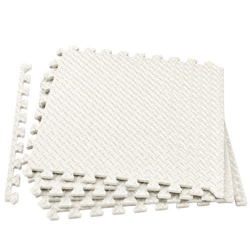 White eva interlocking foam - white,